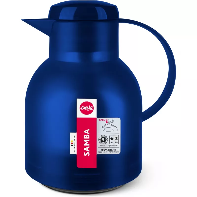 Karafka/dzbanek/butelka EMSA 504231 niebieska, półprzezroczysta