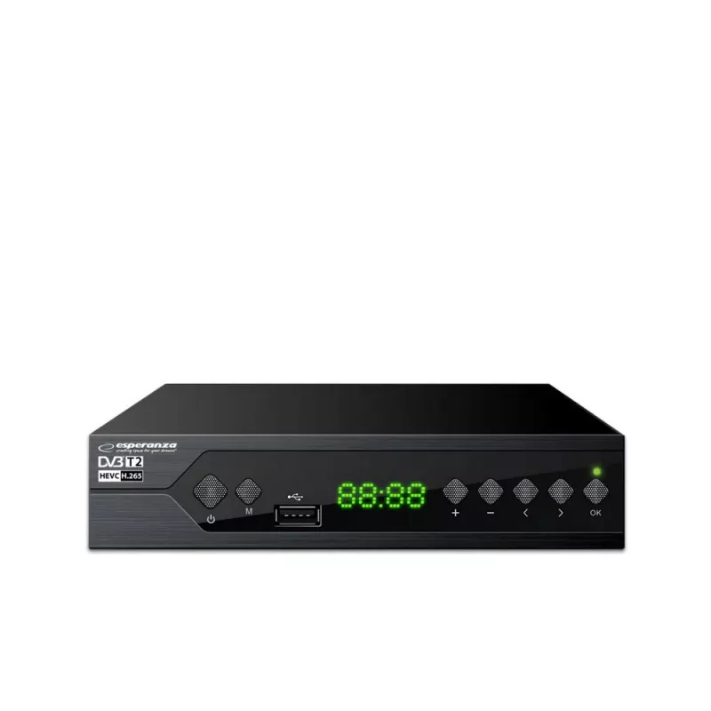 Esperanza EV107R dekoder TV kabel Czarny