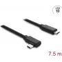 DELOCK aktywny optyczny kabel USB Type-C 10 Gb/s, kątowa wtyczka do wtyczki, 7,5 m