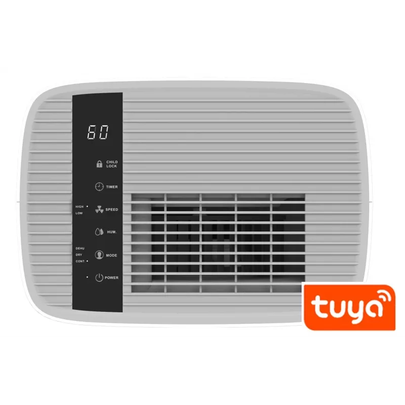 Osuszacz powietrza BLAUPUNKT ADH601 — zbiornik 2,5 l, 16 l/24h, 245 W, 48 dB, Wi‑Fi, do 20–40 m², biały