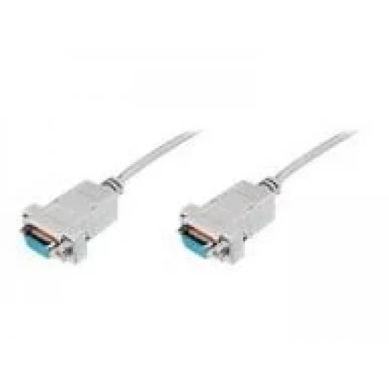 Kabel połączeniowy Assmann Zero-Modem. D-Sub9 F/F. 3,0 m. wtyki zatrzaskowe. be (AK-610100-030-E)