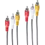 shiverpeaks BASIC-S 3x RCA - 3x RCA 2.5m Audio-Cable 2,5 m 3 x RCA Czarny - Czerwony - Biały - Żółty (BS40150-2.5)
