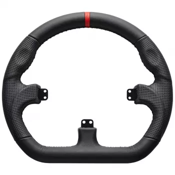 Asetek SimSports GT Rim - Closed D, skóra - czarny