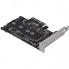 Silverstone SST-ECM27 karta adaptera M.2/SATA, PCIe 4.0, 1x M-Key, 2x SATA 6G - niski profil