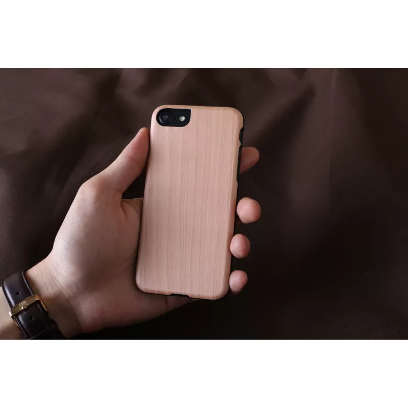 Etui na telefon iPhone 7/8 — man and wood ampero, czarne