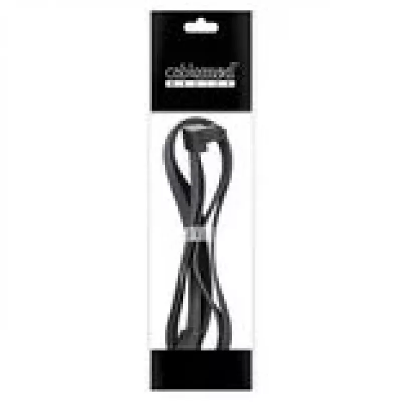 CableMod Basics Uniwersalny kabel 12V 2x6, złącze 90°, 16-pin do 16-pin - czarny, 60 cm, var. B
