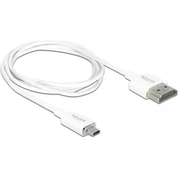 Kabel HDMI DeLOCK 85149 1m HDMI Typ A na Typ D Biały