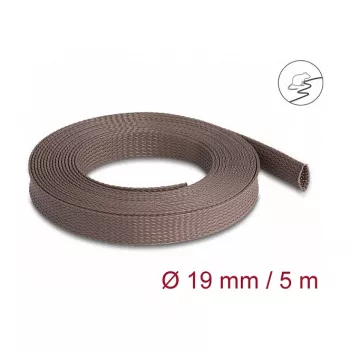 Osłona kablowa DeLOCK 20905 brązowa poliestrowa średnica 1,9 cm