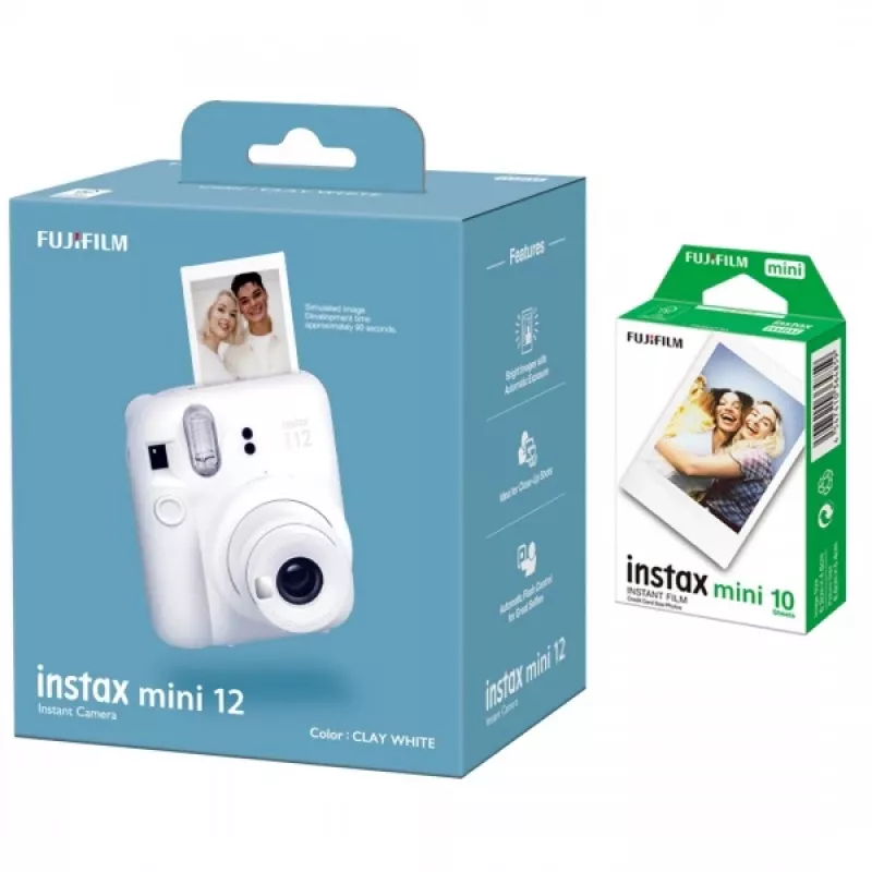 Aparat natychmiastowy Fujifilm Instax Mini 12 — film natychmiastowy, ISO 800