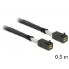 Wewnętrzny kabel SAS Delock – SAS 6Gbit/s – 4x Mini SAS HD (SFF-8643) do 4x Mini SAS HD (SFF-8643) – 50 cm – dla P/N: 62703, 62704