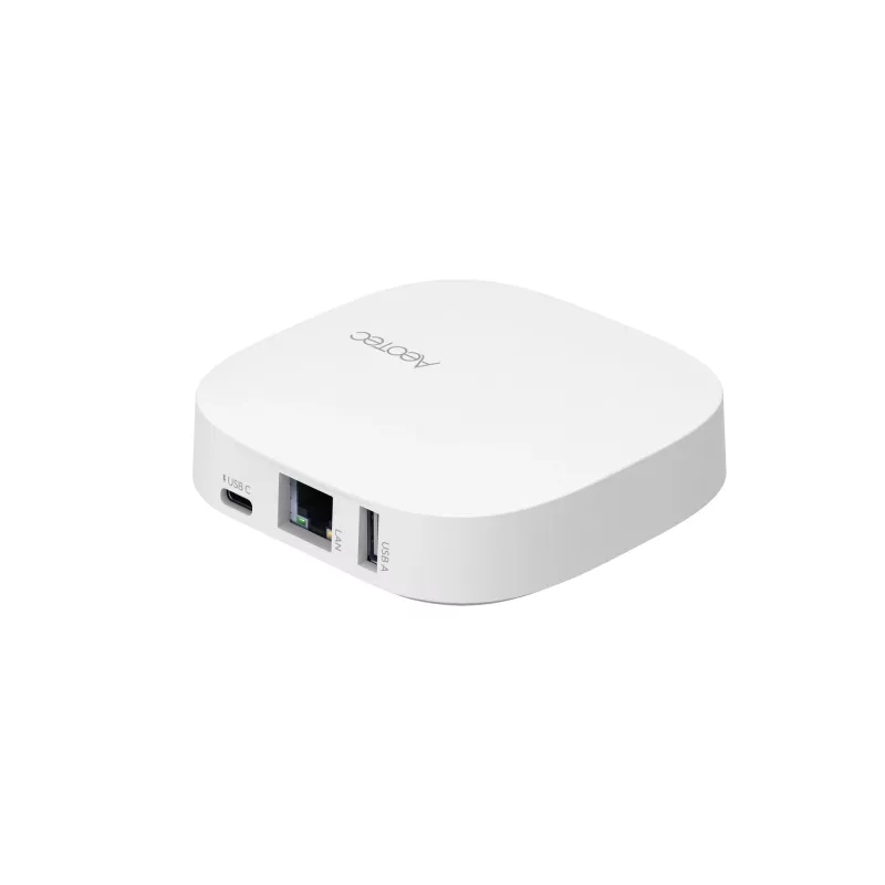 AEOTEC Smart Home Hub 2 – Działa jako koncentrator SmartThings, UE, Z-Wave, Zigbee 3.0, WiFi | GP-AEOHUBV4EU | Biały