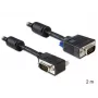 Kabel SVGA DeLOCK 83173 2m VGA D-Sub Czarny