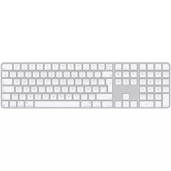 Apple MXK73DK/A Magic Keyboard z Touch ID i blokiem numerycznym, bezprzewodowa, duński układ, biała