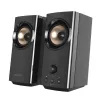 Głośniki komputerowe CREATIVE T60 2.0 Compact Hi-Fi z wyraźnym dialogiem i dźwiękiem przestrzennym Sound Blaster, zestaw SmartComms Kit, porty USB-C audio, mikrofon i słuchawki B