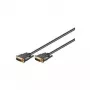Kabel Wentronic Goobay DVI-I FullHD Dual Link, czarny, 3 m - wtyk DVI-I Dual-Link (24+5-Pin) > wtyk DVI-I Dual-Link (24+5-Pin) (69210)