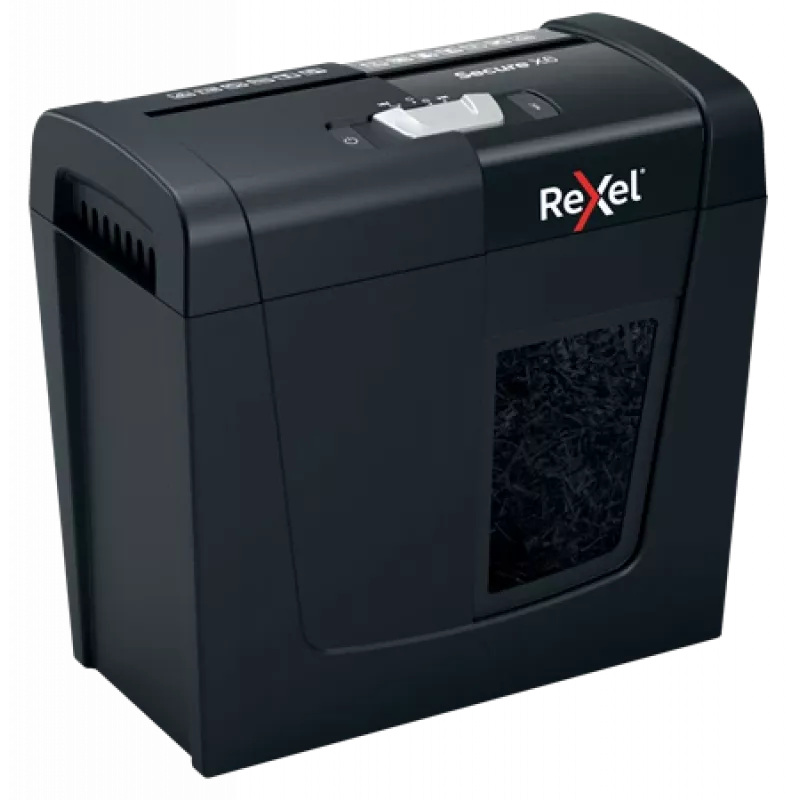 Niszczarka do papieru Rexel Secure X6 Cross Cut P4, cięcie krzyżowe, 4 x 40 mm, 10 L, 100 arkuszy, 68 dB, 6 arkuszy