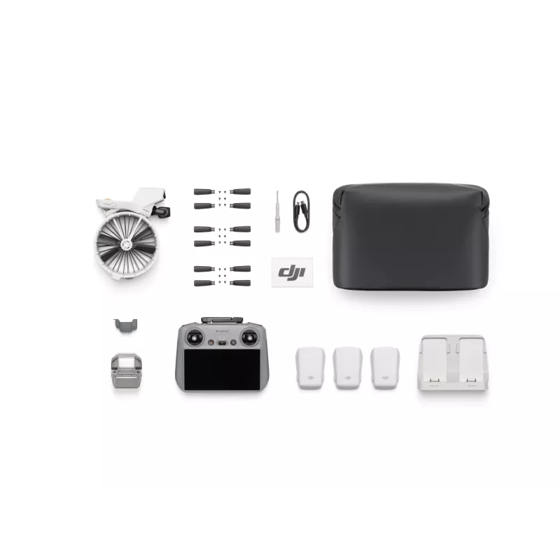 Quadcopter DJI Flip Fly More Combo RC 2 — 4 wirniki, kamera 48 MP, 3840×2160, maks. prędkość 16 m/s, zasięg 14000 m