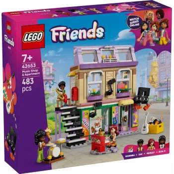 LEGO FRIENDS 42653 Sklep muzyczny i mieszkanie