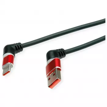 ROLINE USB2.0 kabel 360°-drehb. A-C ST/ST 2m - Kabel - Cyfrowy/Dane (11.02.8346)