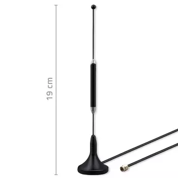Zewnętrzna antena 4G LTE QOLTEC 5 dBi 600–2700 MHz złącze SMA kabel 3 m