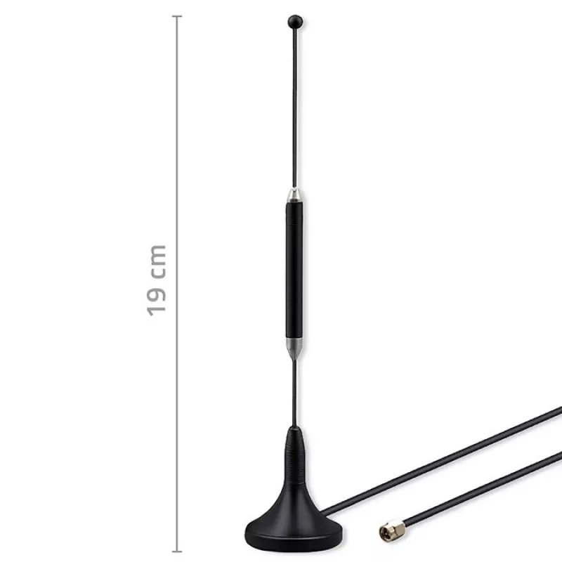 Zewnętrzna antena 4G LTE QOLTEC 5 dBi 600–2700 MHz złącze SMA kabel 3 m
