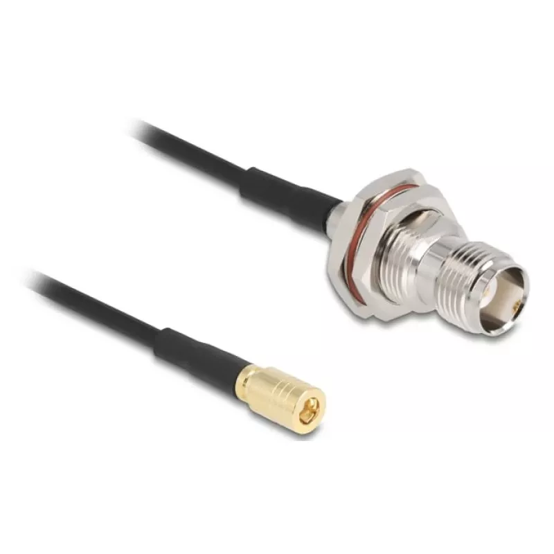 Kabel antenowy Delock TNC żeńskie do SMB męskie RG-174 20 cm (90724)