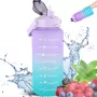 Extralink Motivational Bottle, butelka na wodę, 2000 ml, fioletowo-niebieska, BUT-992
