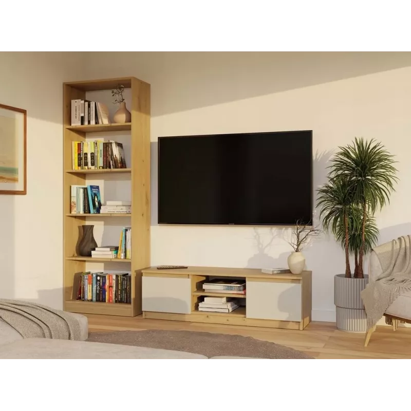 MALWA 120 szafka TV, dąb artisan/kaszmir