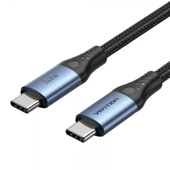 Kabel Vention USB 2.0 5 A 240 W 1,5 m czarny USB-C do C