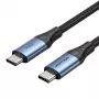 Kabel Vention USB 2.0 5 A 240 W 1,5 m czarny USB-C do C