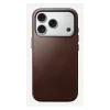 Pokrowiec na telefon Nomad Traditional Leather etui do iPhone 17 Pro, skóra mikrofibra, pasuje do 6,3 cala (16 cm), brązowy
