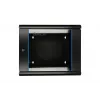 Extralink Szafa rack 9U 600x600 AZH czarna naścienna, typ wahadłowy
