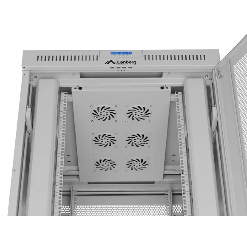 Wolnostojąca szafa rack 19 cali LANBERG FF01-8042-23SL 42U, perforowane drzwi