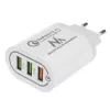 Ładowarka sieciowa MACLEAN MCE479W — szybka ładowarka USB z 3 portami, łączna moc wyjściowa 18 W