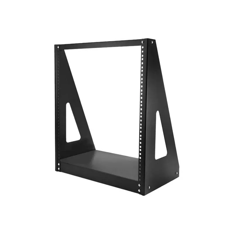StarTech.com 2-Post 12U Heavy-Duty Desktop Server Rack, Small Open Frame 19in Computer Rack, Compact sieciowy Rack for AV / Studio / Data / IT Equipment, TAA Compliant - Free Standing Two-Post Home/Office Rack