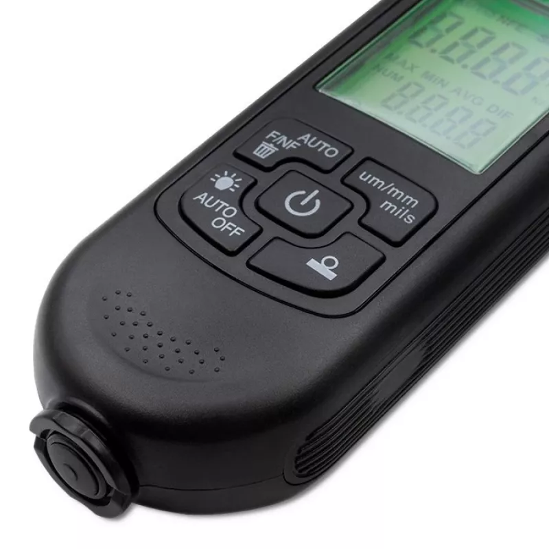 Miernik grubości lakieru Qoltec z wyświetlaczem LCD | 0~2000 µm