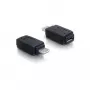 Adapter USB micro-A+B żeński na USB micro A męski DeLOCK 65032 Czarny