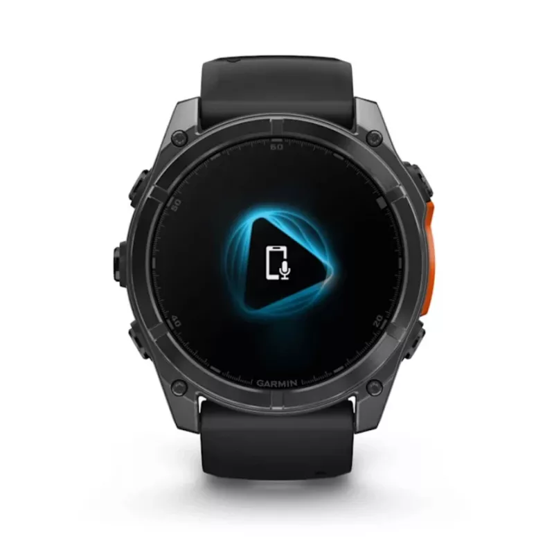 Smartwatch GARMIN Fenix 8 — obudowa tytanowa 51 mm, AMOLED 1,4 cala, GPS, 32 GB, 10 ATM, pasek silikonowy