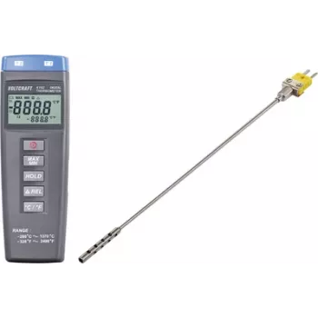 VOLTCRAFT K102 + TP 201 przyrząd do pomiaru temperatury -200 do +1370 °C Sonda typu K