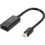Kabel adapterowy Renkforce Mini-DisplayPort gniazdo HDMI-A 0,55 m czarny RF-5947252 pozłacane styki wtyków kabel DisplayPort (RF-5947252)