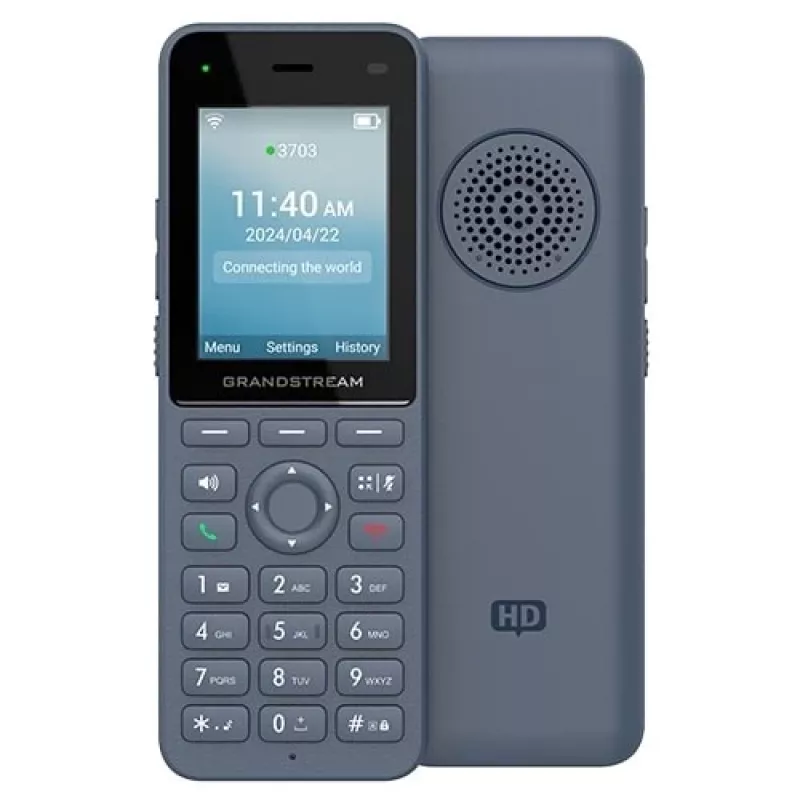 Grandstream Networks WP8256 telefon IP antracytowy 3 linie LCD Wi-Fi