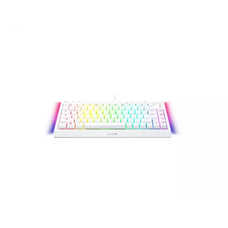 Mechaniczna klawiatura gamingowa Razer CzarnyWidow V4 75% USB QWERTY US English biała
