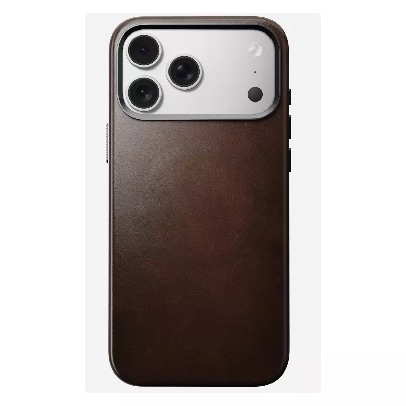 Etui na telefon komórkowy Nomad Traditional Leather etui do iPhone 17 Pro Max, skóra/aluminium/mikrofibra, pasuje do 6,9 cala (Brązowy)