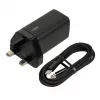 iBOX C-65 Czarny, uniwersalna ładowarka GaN 65W, wtyczka UK