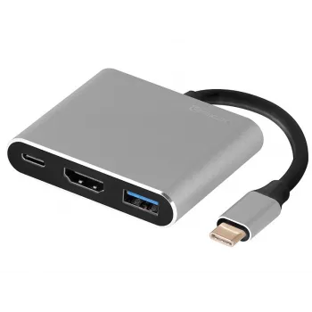 Adapter A-1, USB-C HDMI 4K, USB 3.0, PD 100W