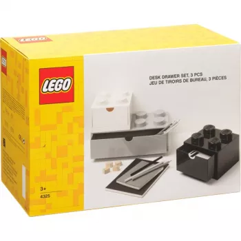 Zestaw 3 szuflad biurkowych Room Copenhagen Pojemnik do przechowywania LEGO Biały, model 43250801