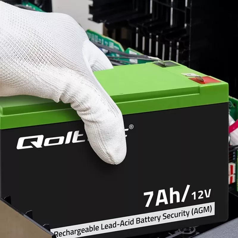 Qoltec 53076 Bateria AGM | 12V | 7Ah | Systemy alarmowe
