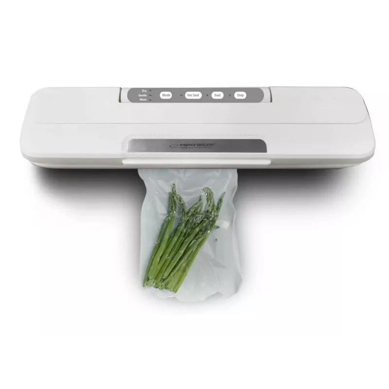 Blatowa zgrzewarka próżniowa ESPERANZA EKV002 — kompaktowa obudowa z tworzywa sztucznego, szerokość robocza 30 cm, 110 W, biała