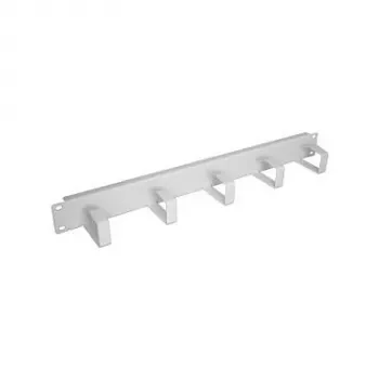 EFB-Elektronik 48,30cm (19) 1HE panel do zarządzania kablami, 5 uchwytów, stal RAL7035 Producent: EFB Elektronik (699995.1)