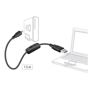 Kabel USB DeLOCK 84803 USB 2.0 1,5 m USB A Micro-USB B Czarny